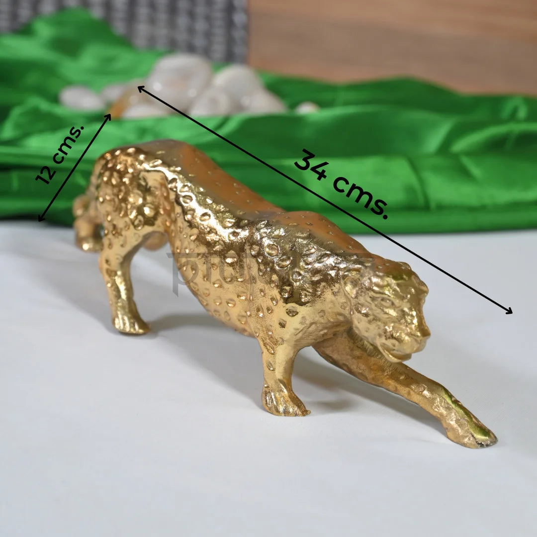 PITTALAM Brass Jaguar - A Striking Symbol of Elegance and Strength