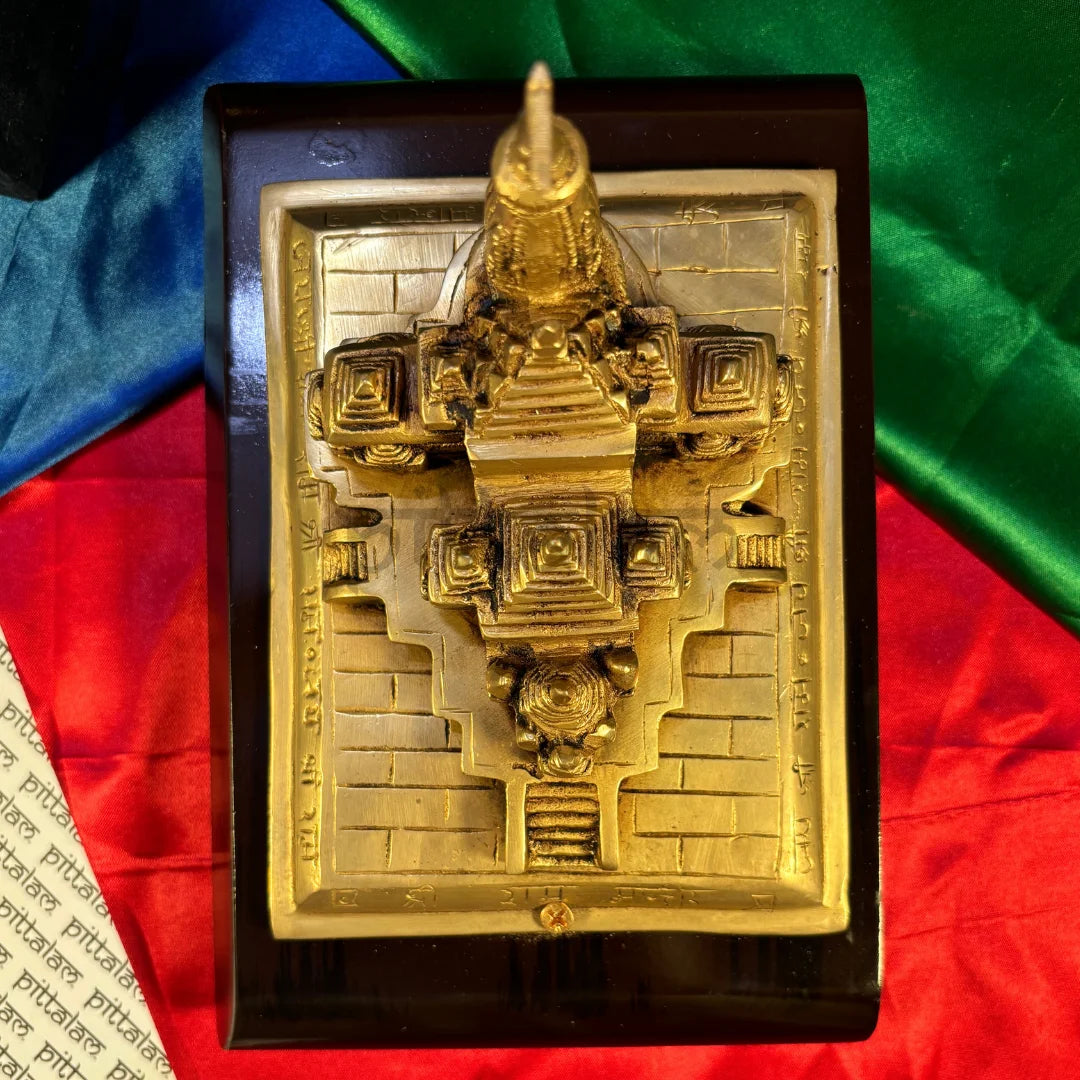 PITTALAM Brass Ram Mandir Ayodhya 3D Replica β Handcrafted and Elegant Decor Piece
