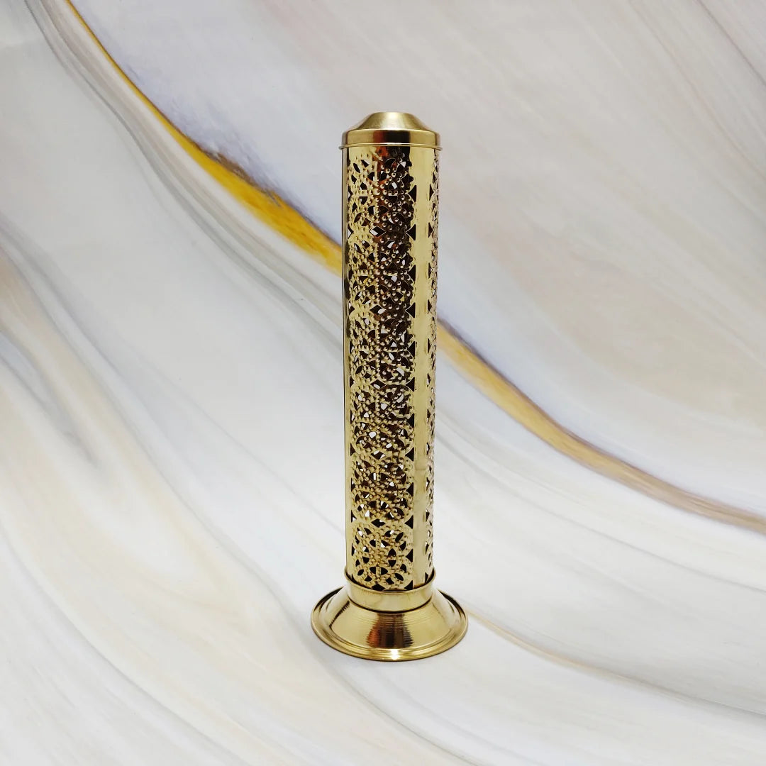 PITTALAM Brass Agarbatti Stand - Compact and Stylish