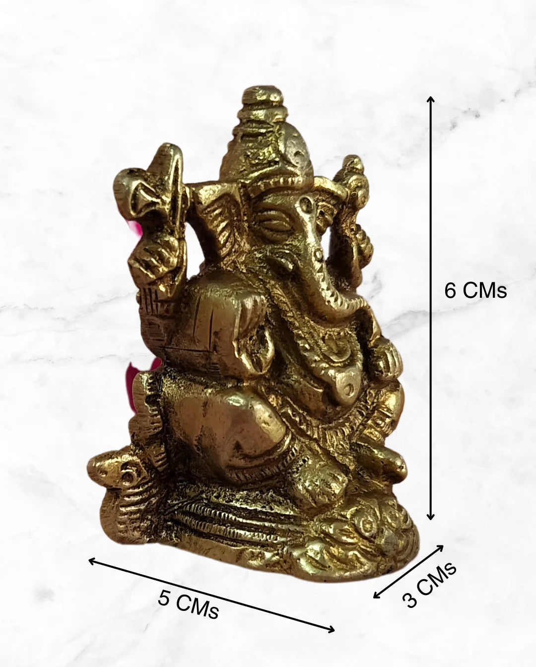 PITTALAM Brass Lord Ganesha Idol - Serene and Majestic