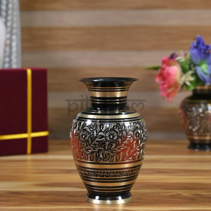 PITTALAM Brass Centre Table Flower Vase - Stylish and Durable Decor Accent