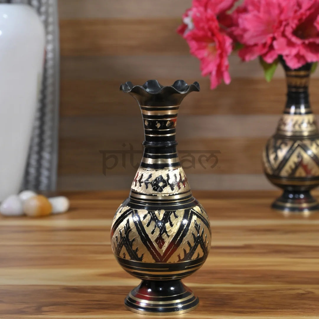 PITTALAM Brass Flower Pot -  A Vibrant Touch for Your Home Decor