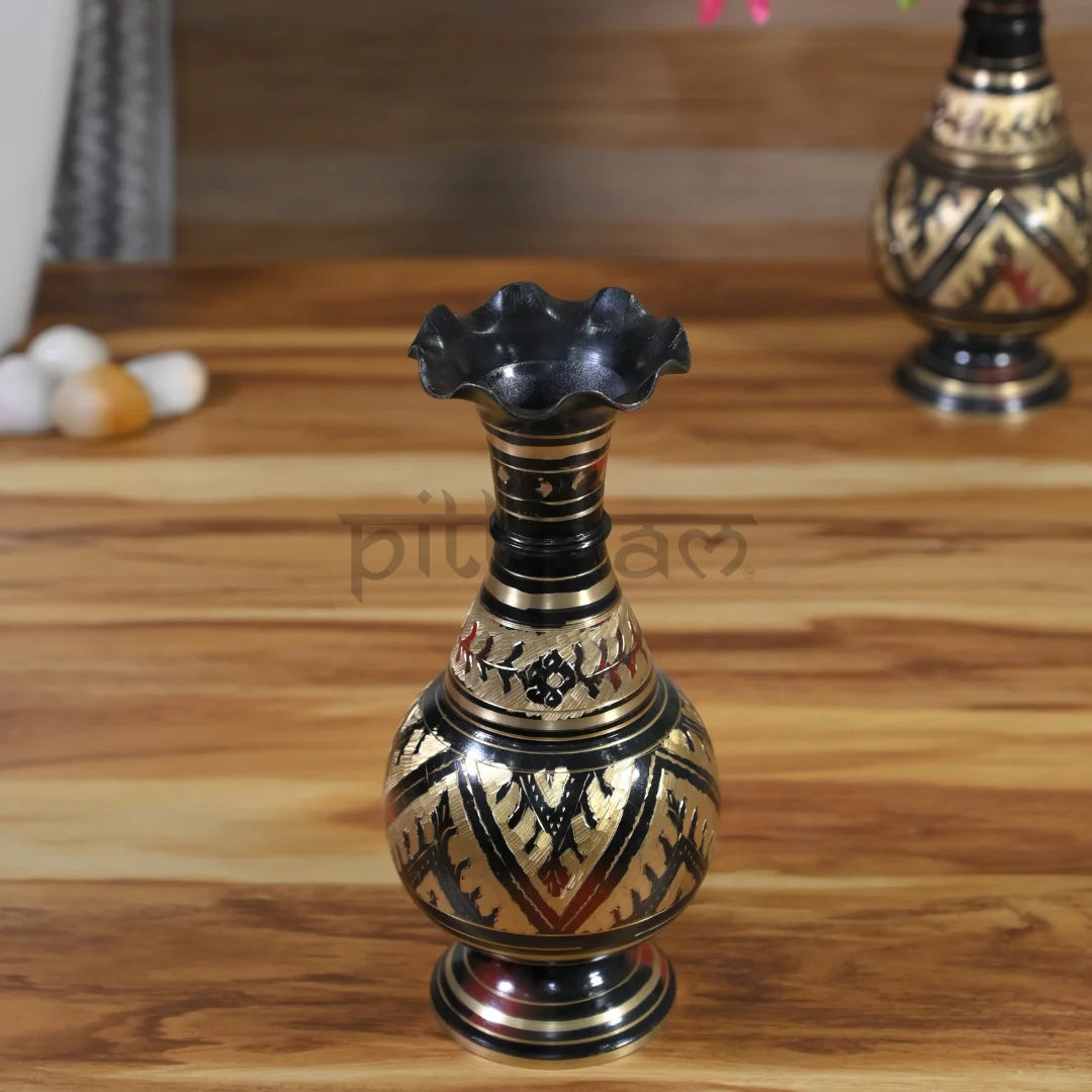 PITTALAM Brass Flower Pot -  A Vibrant Touch for Your Home Decor