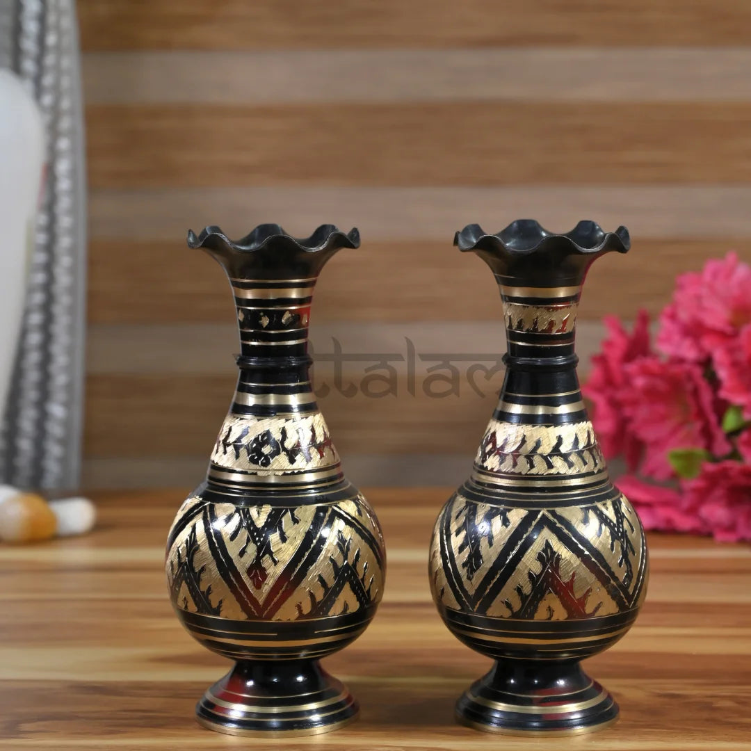 PITTALAM Brass Flower Pot -  A Vibrant Touch for Your Home Decor