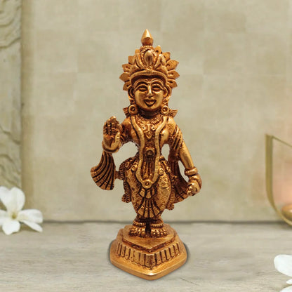 PITTALAM Brass Goddess Lakshmi Idol - Petite and Graceful