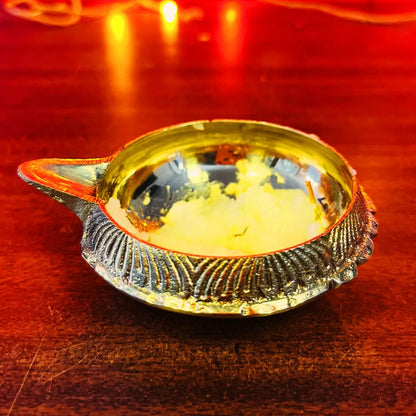 PITTALAM Brass Kuber Diya - Miniature Radiance