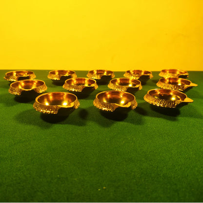 PITTALAM Brass Kuber Diya - Miniature Radiance