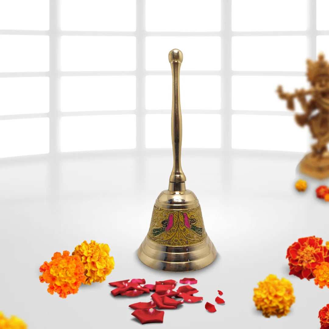 PITTALAM Brass Pooja Bell - Simple and Melodious