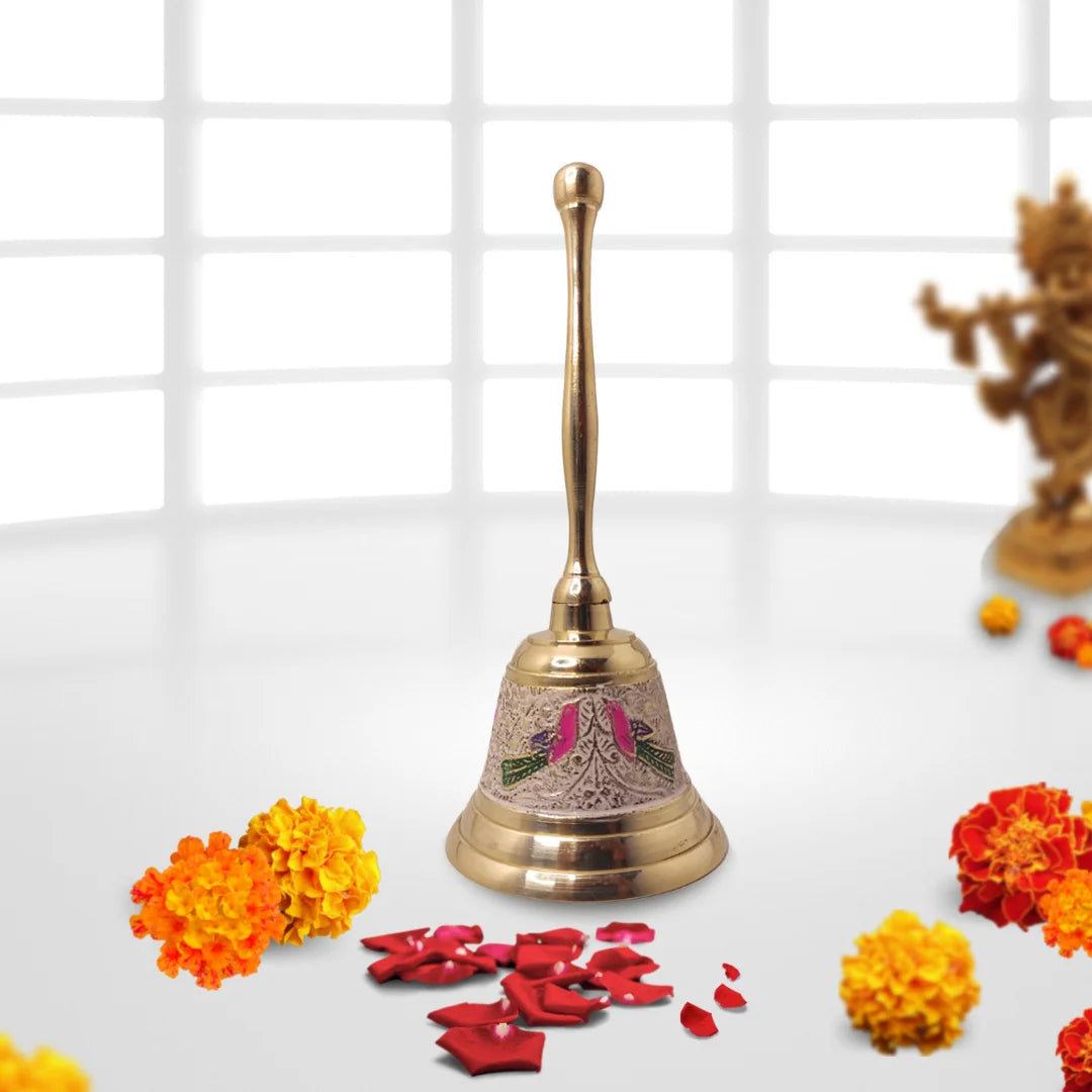 PITTALAM Brass Pooja Bell - Simple and Melodious