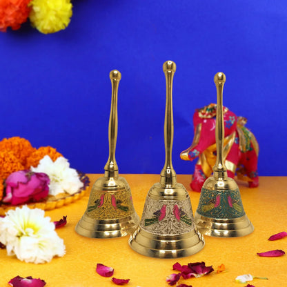 PITTALAM Brass Pooja Bell - Simple and Melodious