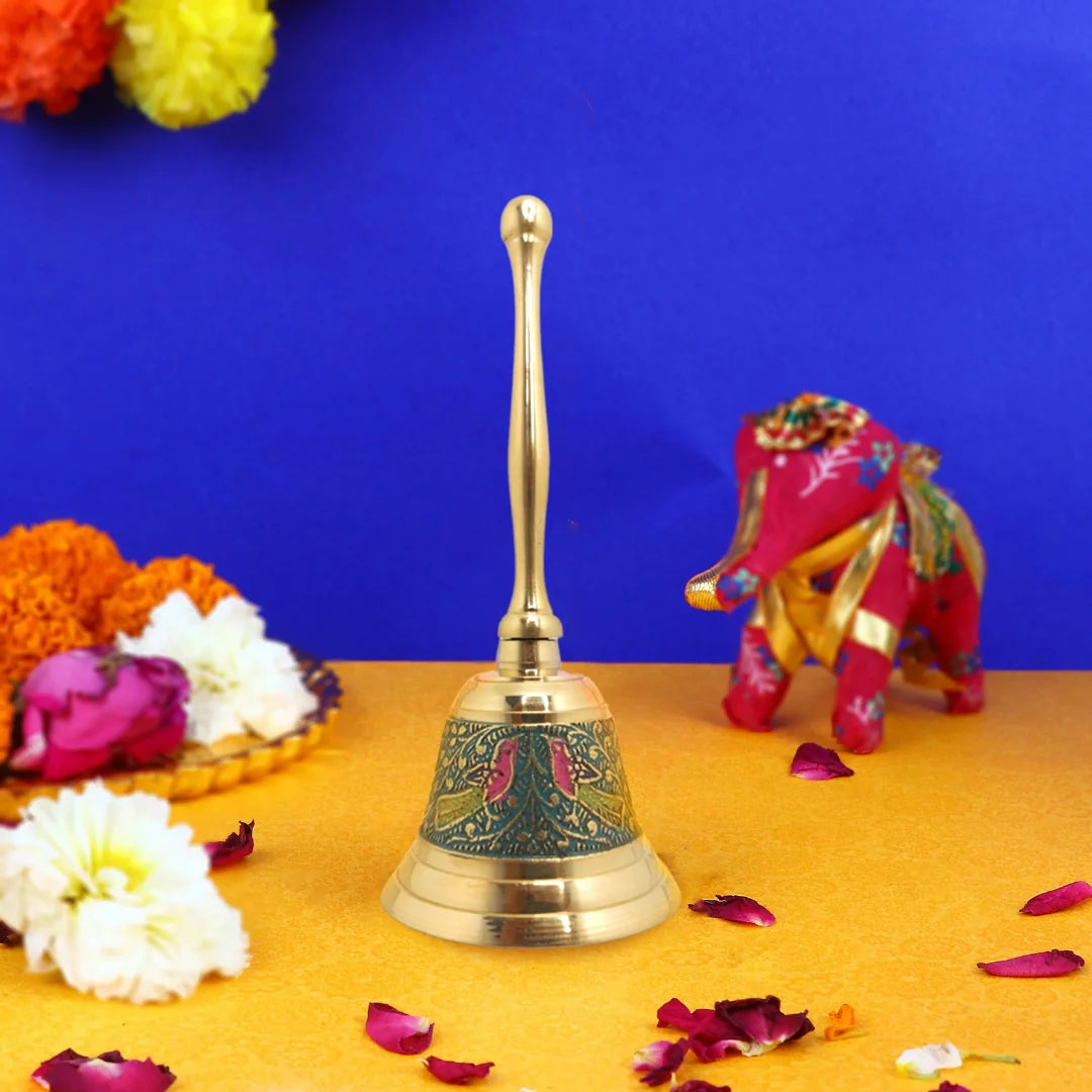 PITTALAM Brass Pooja Bell - Simple and Melodious