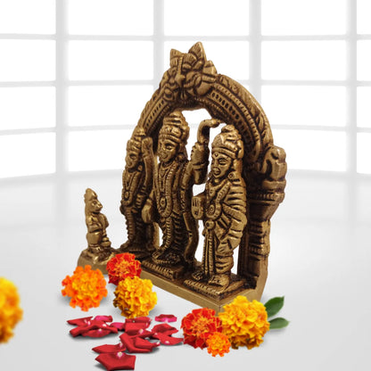 PITTALAM Brass Ram Darbar Idol - Small and Divine