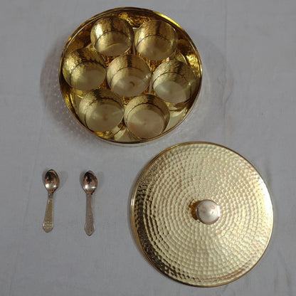 PITTALAM Brass Masala Box - Handy and Stylish for Your Kitchen