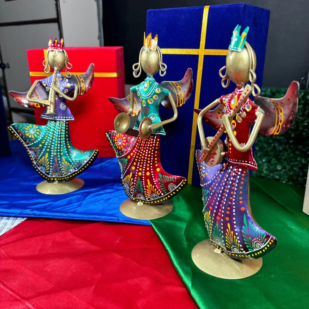 PITTALAM Rajasthani Dancing Angel Decorative Showpiece - Celebrate Cultural Heritage