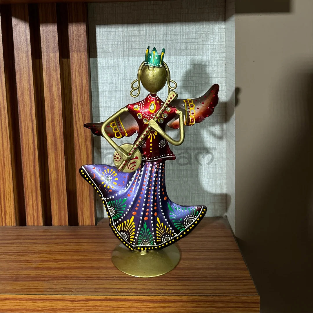 PITTALAM Rajasthani Dancing Angel Decorative Showpiece - Celebrate Cultural Heritage